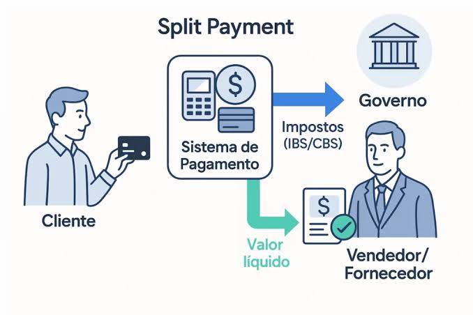 Como funciona o sistema de split payment, gerada com IA