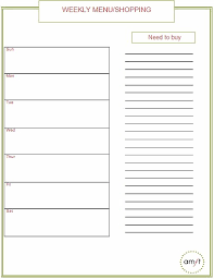 Monthly And Weekly Menu Planners Free Printables Weekly Menu Planners Menu Planners Weekly Menu