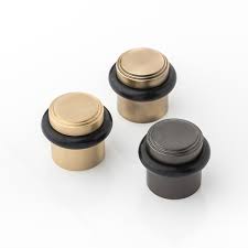 Overall diameter 54 mm / concealed fixings. Joseph Giles Bartlett Solid Brass Floor Mounted Door Stop The English Tapware Company