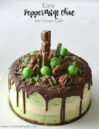 Birthday Chocolate Ice Cream Cake Recipe Easy Peppermint Choc Chip Ice Cream Cake Ice Cream Cake Easy Peppermint Easy Ice Cream Cake