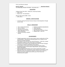 College student resume template no experience College Resume Template 11 Samples Examples