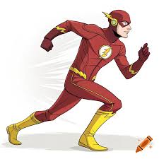 Cartoon clip art of The Flash running ...