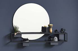 Ne perdez plus une miette d'espace grâce à une étagère d'angle murale. 22 Idees Deco De Miroir Avec Rangement Ou Etagere Miroir Avec Tablette Miroir Deco