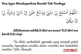 Doa Agar Mendapatkan Rezeki Tak Terduga Kutipan Motivasi Kutipan Pelajaran Hidup Kata Kata Indah