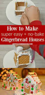 Easy No Bake Gingerbread Houses For Christmas We Make These Ever Year And Th Graham Cracker Gingerbread House Gingerbread House Recipe Gingerbread House Icing