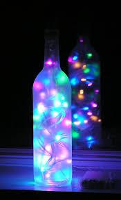 As of this writing, the most popular place to get bottle lights is wish.com. Frosted Wine Bottle Light With Multi Colored Pastel Led Lights Inside Battery Operated Wine Bottle Decor Lighted Wine Bottles Bottles Decoration
