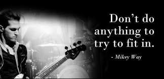 Mikey way was born michael james way, on september 10, 1980 in newark, new jersey, where he grew up. Mikey Way I Love This Quote My Chemical Romance Mcr Quotes Mikey Way