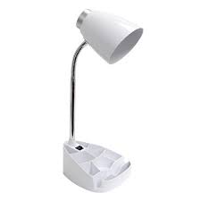 Limelights Organizer Gooseneck Desk Lamp With Tablet Stand For Dorm Room White Walmart Com Desk Lamp Lamp Desk Organization