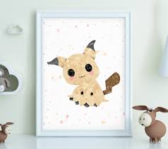 Its actual appearance is unknown. Mimikyu Pokemon Nursery Wall Decor Digital Baby Room Poster Printooshop