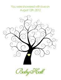 Printable Baby Shower Thumbprint Tree By Belladellacreations 14 00 Thumbprint Tree Family Tree Drawing Baby Shower Fingerprint