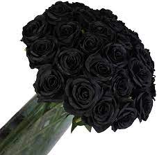 Fake flowers that look real near me. Buy 12 Pcs Artificial Flowers Roses Silk Flowers Fake Long Stem Artificial Black Roses For Home Party Halloween Decorations Online In Indonesia B08811c24d