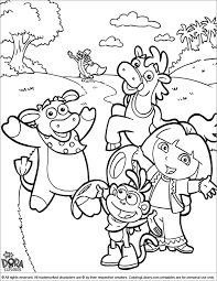 Dora The Explorer Coloring Page Dora And Friends Waving Hello Dora The Explorer Dora Coloring Dora And Friends