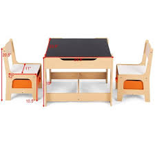 Amazon Com Costzon Kids Table And 2 Chairs Set 3 In 1 Wooden Table Furniture For Toddlers Dra Wooden Toddler Table Kids Table And Chairs Kids Table Chair Set