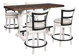 valebeck brown counter height dining