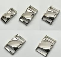 Side Release Curved Metal Buckle for Bag DIY Paracord Buckles For Bracelet