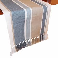 Park B Smith Julian Stripe 72 Table Runner In Blue Dining Table Runners Blue Table Runner Striped Table
