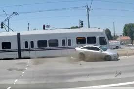 The liebherr excavater r970 crash at the construction site. Translink Disputes Claims Lrt Is Dangerous For Roadways Peace Arch News