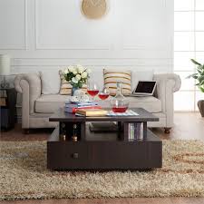 Wayborn rectangular coffee table with storage. Furniture Of America Murry Modern Square Wood Storage Coffee Table In Espresso Ynj 1529c5