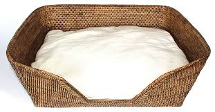 If a deep cleaning is needed, it can be sprayed with a hose and allowed to dry outside. Rattan Dog Bed Basket 26 Tropical Dog Beds By Hudson Vine
