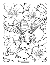 Epic bumblebee coloring pages 37 with additional gallery coloring. Free Printable Adult Bee Coloring Page 1
