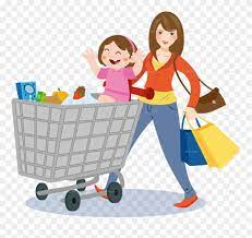 A perfect set for creating your own visual grocery store presentation! Mom Grocery Shopping Clipart Shopping Grocery Store Mom Grocery Shopping Clipart Png Download 97459 Pinclipart