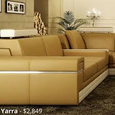 Yarra Leather Sofa Modular Lounge Challenges Conventional Designs With Its Sharped Features And Two Tone Leather Leather Sofa Modular Lounges Modular Sofa