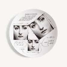 Wall plate Tema e Variazioni n.183 in White/Black