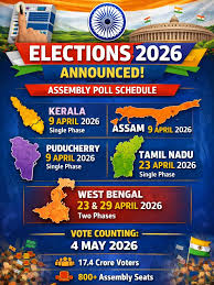 IIP - Insight India Press | Assembly Polls 2026 Schedule Released by Election Commission🎉🗳️👏💥 #WestBengal #kerala #election2026 #tamilnadu #assam | Instagram
