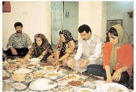 Eating Habits People Eating Living Room Carpet Iranian Carpet