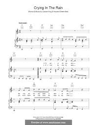 Crying in the rain is a song composed by carole king with lyrics by howard greenfield, originally recorded by american duo the everly brothers. Crying In The Rain The Everly Brothers Von C King H Greenfield Auf Musicaneo
