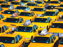 Yellow Taxis Waiting At Airport Yellow Taxi Yellow Cabs New York City Pictures