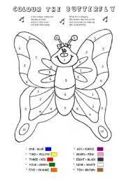 Color By Numbers Color By Numbers Butterfly Life Cycle Kindergarten Preschool Coloring Pages