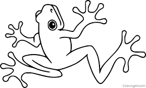 Learn how to draw with simple worksheets, line art and drawings. Frog Coloring Pages Coloringall