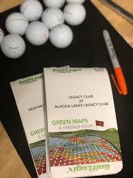 Putting green images are scaled at 3/8 to 5 yards or less and the book's size is 6 x 4 Golflogix Green Maps Yardage Book Review Can It Help Me Golf Aficionado