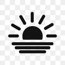 Vector Sunset Icon Png And Vector Beach Icon Icon Transparent Background