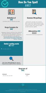 What scrabble words can i make with the letters in awed? Correct Spelling For Awe Infographic Spellchecker Net