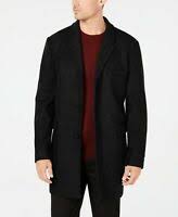 Wool cashmere blend single breasted trim fit top coat. Michael Kors Men S Madison Cashmere Blend Slim Fit Overcoat Black 42s For Sale Online Ebay