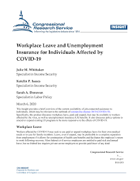 Application for leave under the federal families first coronavirus response act/emergency family and medical leave. Workplace Leave And Unemployment Insurance For Individuals Affected By Covid 19 Everycrsreport Com
