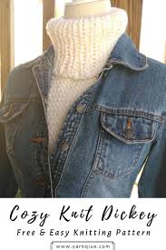 Maybe you would like to learn more about one of these? Cozy Knit Dickey Free Knitting Pattern Easy Knitting Patterns Free Cozy Knits Knitting Patterns