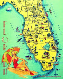 Vintage Map Photograph Florida 8x10 Print Summer Beach Decor 1940s Vintage Beach Via Beach4good Click On Florida Beach House Old Florida Map Of Florida