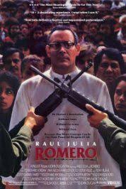 Romero 1989 Poster Romero Movie Raul Julia Christian Movies