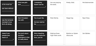 Welcome the awful world of card against humanity online! Cards Against Humanity