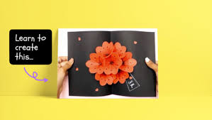 Add on the next two largest flower prints on the sides. Simple Paper Craft Activities For Kids My Scene Academy