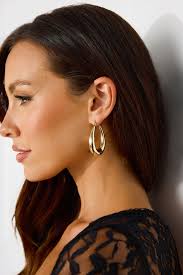 18k Gold Plated Pixie Hoops Earrings Gold
