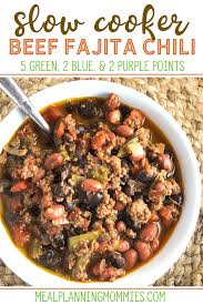 Slow Cooker Beef Fajita Chili In 2020 Slow Cooker Beef Healthy Beef Recipes Slow Cooker Ground Beef