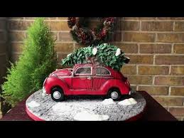 Christmas Cake Tutorial Driving Home For Christmas Volkswagen Beetle Cake Tutorial Youtube Cake Tutorial Christmas Cake Driving Home For Christmas