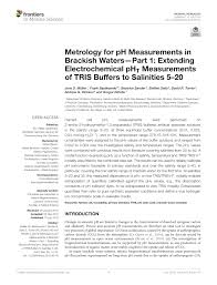 Pdf Metrology For Ph Measurements In Brackish Waters Part 1