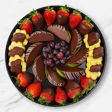 Shop fresh fruit treats, made to wow. Indulgence Chocolate Dipped Fruit Platter Edible Arrangements