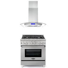 Can you put a gas stove in an island. Cosmo 2 Piece Kitchen Package With 30 Freestanding Gas Range 30 Island Range Hood Reviews Wayfair