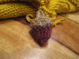 Use these as thanksgiving and fall decoration, present toppers, tree Knit A Teeny Tiny Acorn